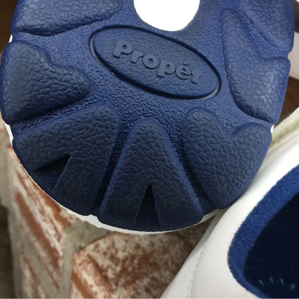 Propet Women's White Navy Mary Jane Therapeutic Walker Shoes size 9 W - Picture 9 of 16